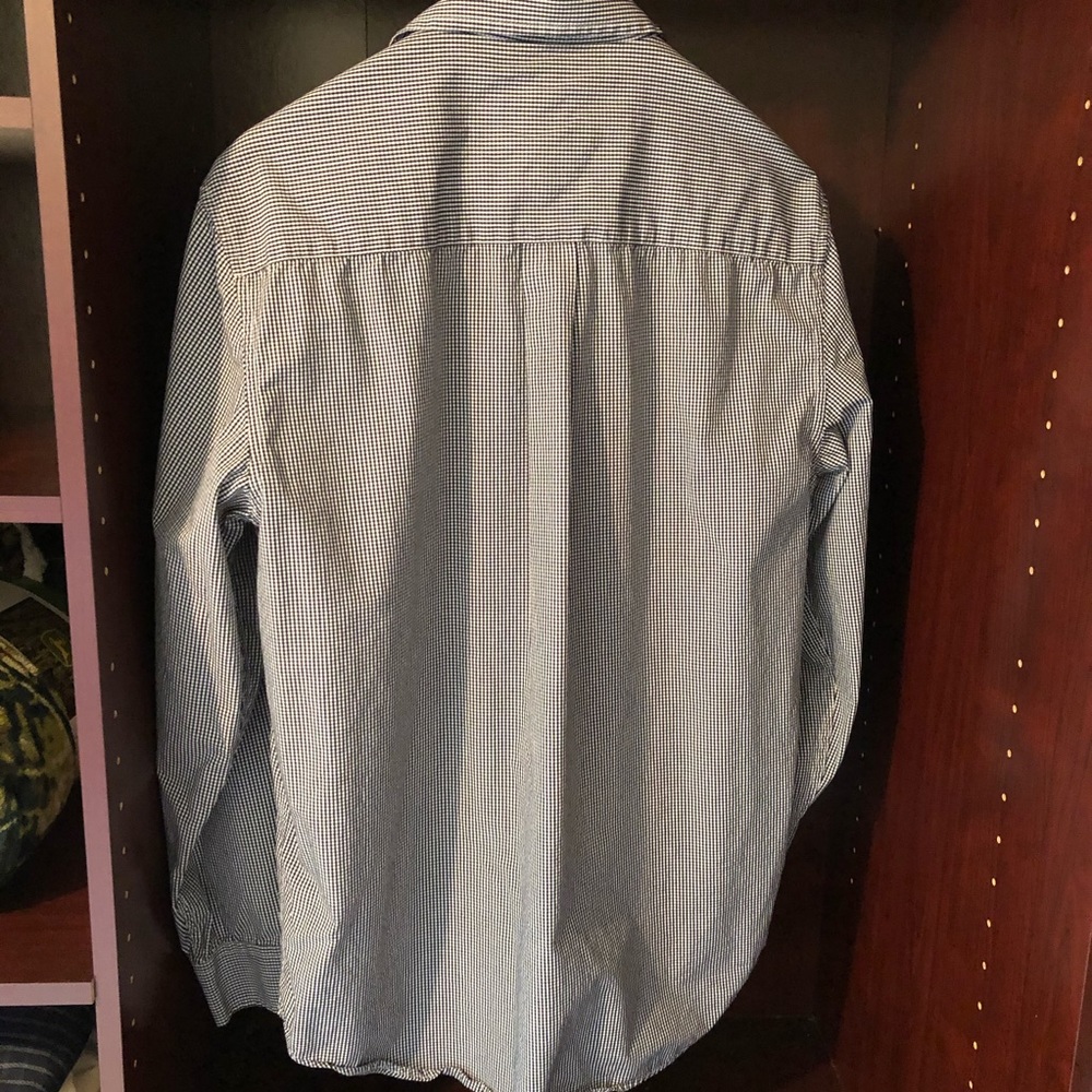 Black Checkered Button-Down Shirt - image 4